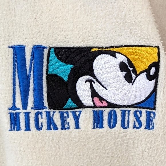 Vintage Mickey, Inc. Long sleeve half zip long sleeve Mickey Mouse Sweatshirt L - Picture 5 of 11